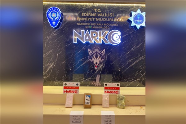 Edirne’de uyuşturucu operasyonu