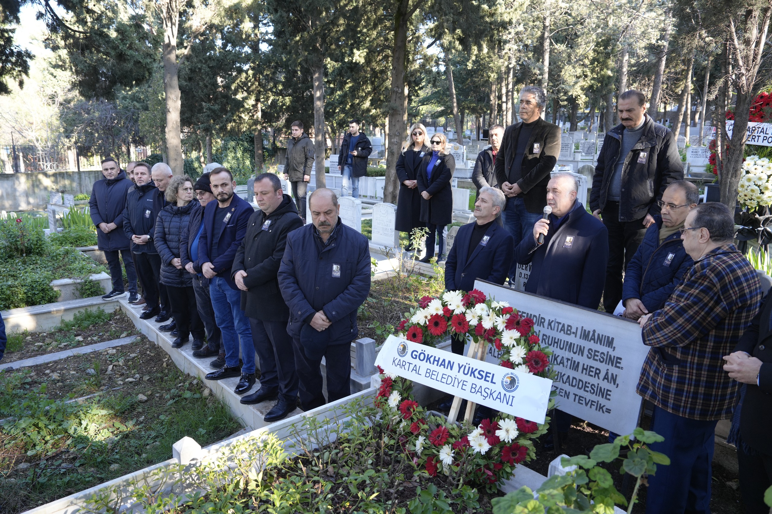 Kartal’da şair Tevfik Kolaylı için anma töreni düzenlendi