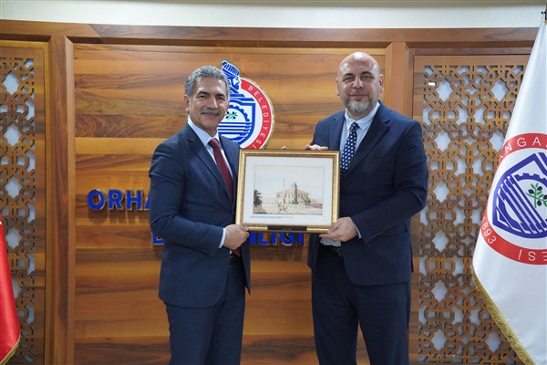 Başkan Aydın’ı Gemlik Belediye Başkanı Deviren ve heyeti ziyaret etti