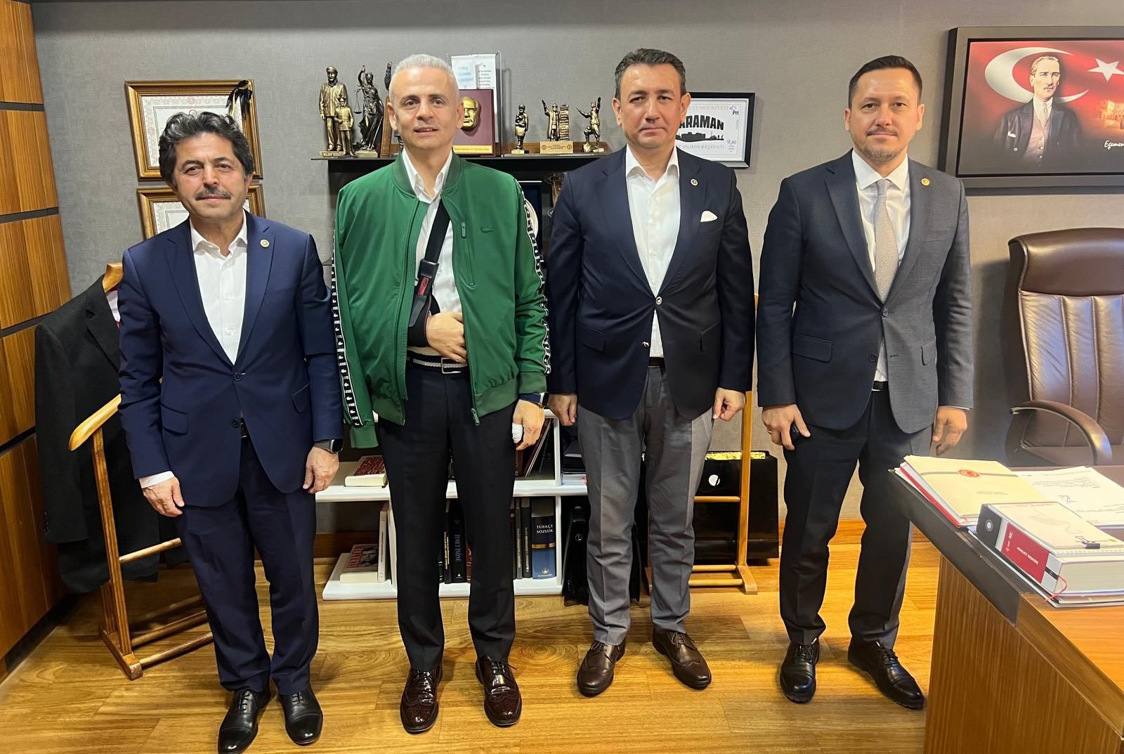 Vali Çiçekli, TBMM’de Karaman Milletvekillerini ziyaret etti