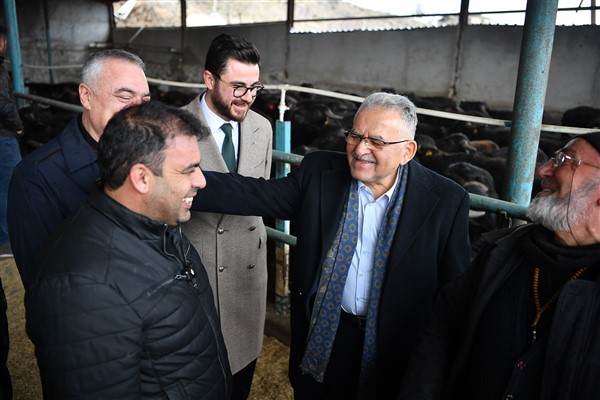 Büyükkılıç, Hürmetçi’de üreticilere 100 manda teslim etti