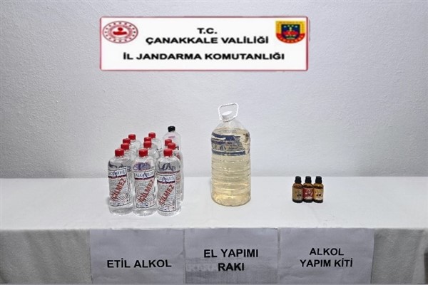 Çanakkale’de kaçak alkol operasyonu