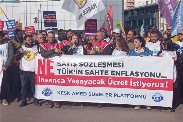 Diyarbakır’da kamu emekçileri iş bıraktı