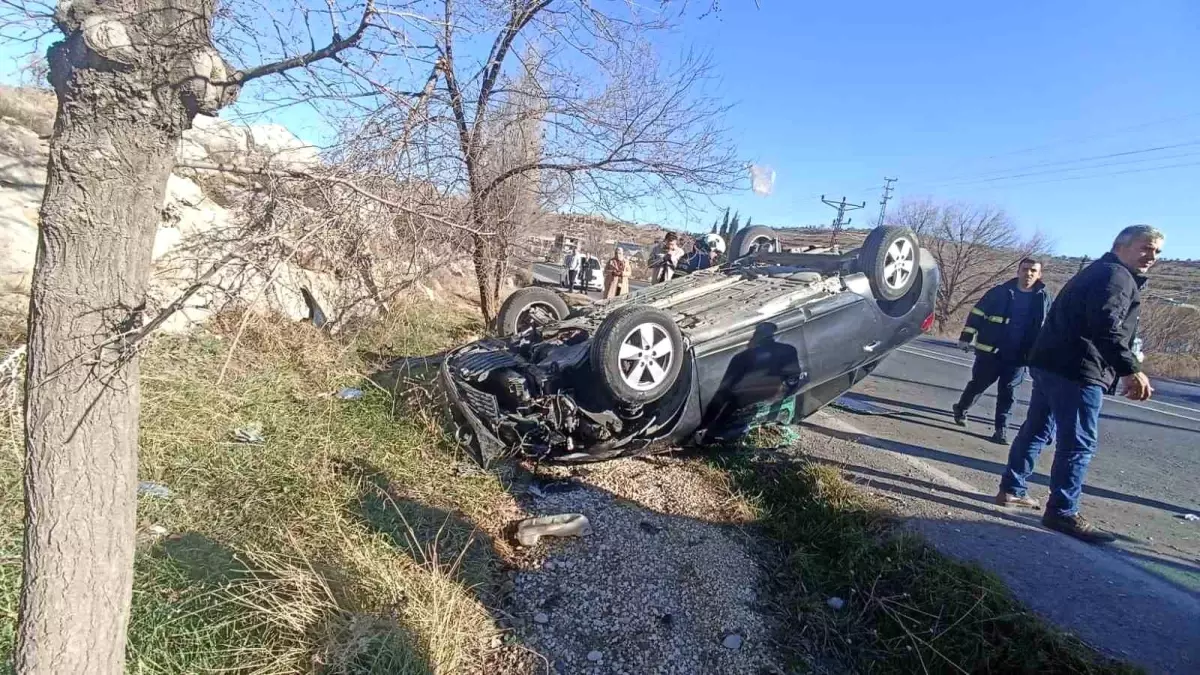 Mardin’de Takla Atan Otomobilde Şans Eseri Yaralanan Olmadı