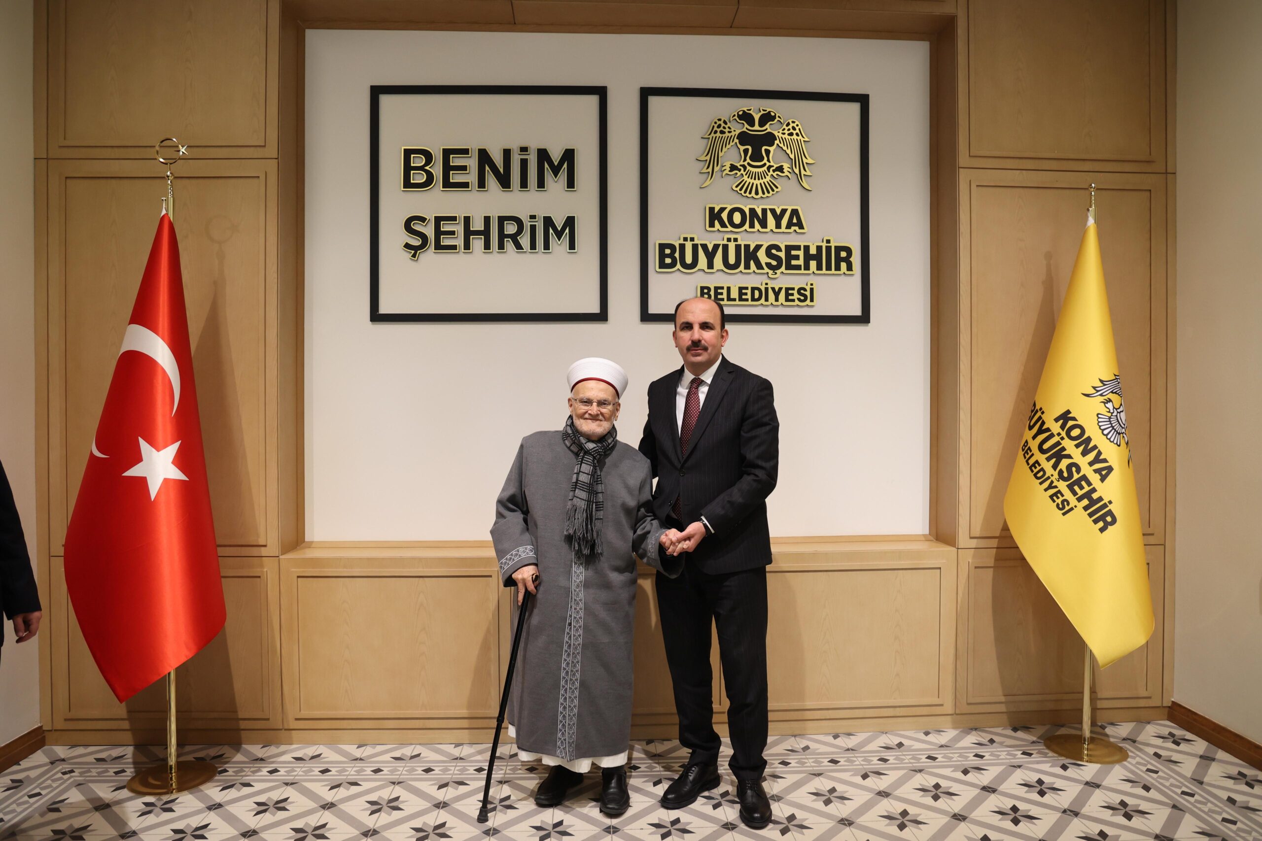 Mescid-i Aksa İmam Hatibi Şeyh İkrime Sabri, Başkan Altay’ı ziyaret etti