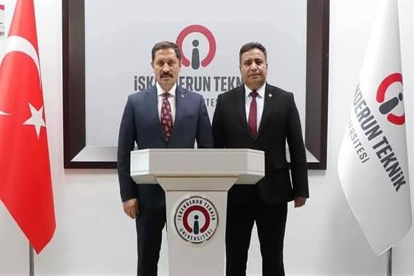 Vali Masatlı’dan İskenderun Teknik Üniversitesi Rektörü Duruel’e ziyaret