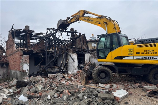 Çorum’da metruk binalarla ilgili çalışmalar devam ediyor