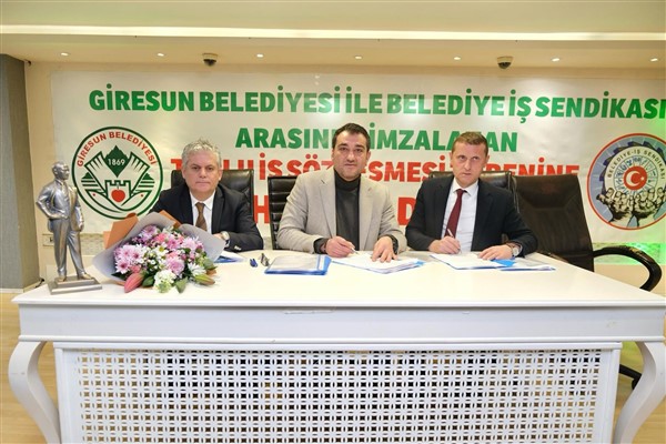 Giresun Belediyesi’nde 45 kadrolu işçi için toplu iş sözleşmesi imzalandı