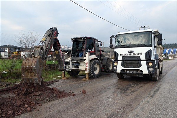 Yalova Belediyesi’nden içme suyu hattı iyileştirme çalışması