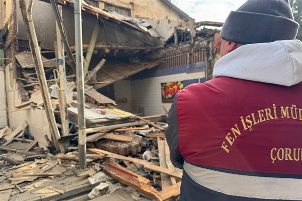 Çorum Belediyesi’nin Tarihi Meydan’daki çalışmaları sürüyor