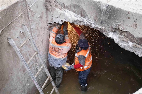ASKİ, yağışlarda yaşanan taşkın sorununu çözmek için çalışma yaptı