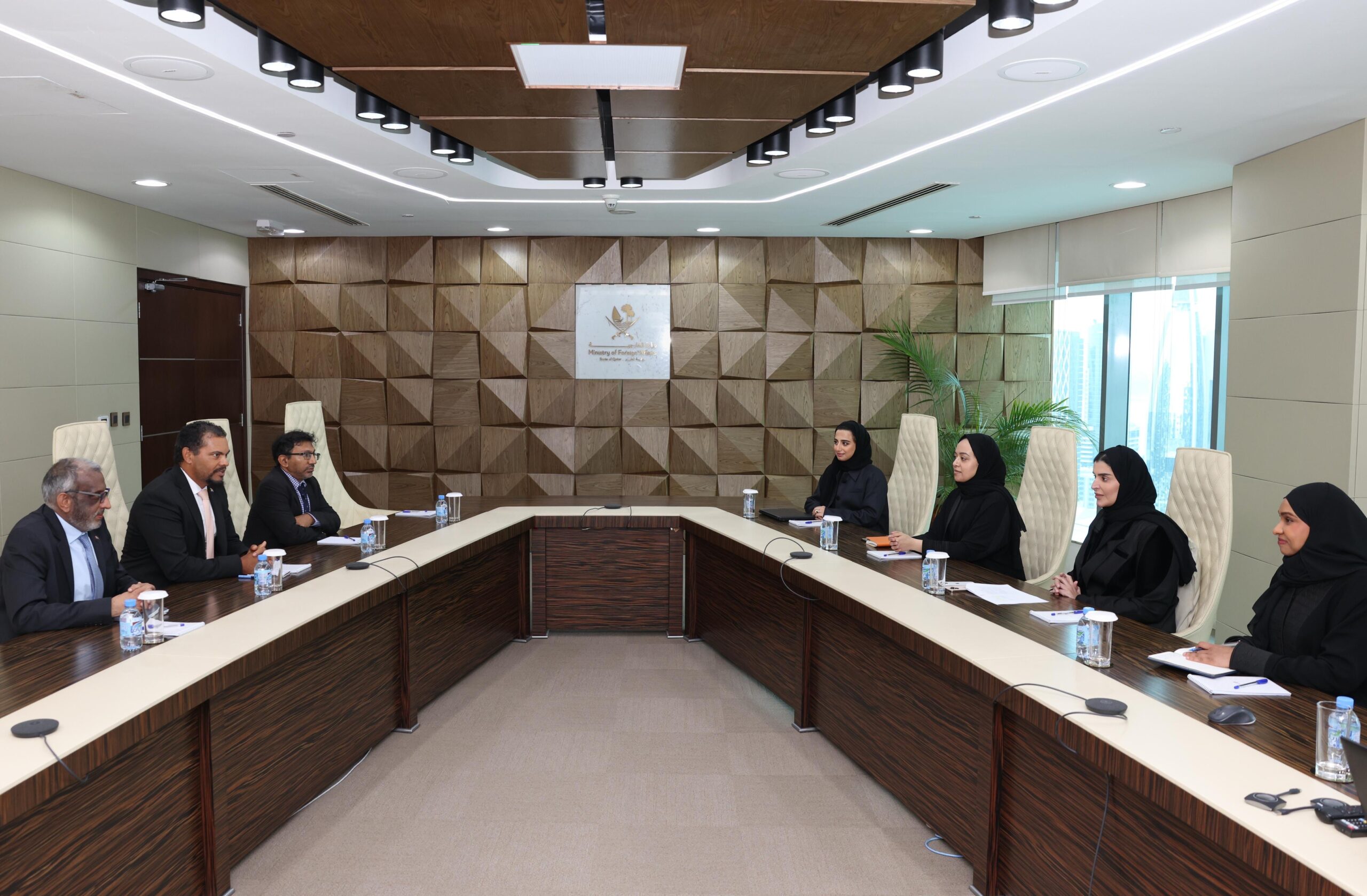 Al Misnad, Güney Afrika Uluslararası İlişkiler Bakan Yardımcısı Botes ile buluştu