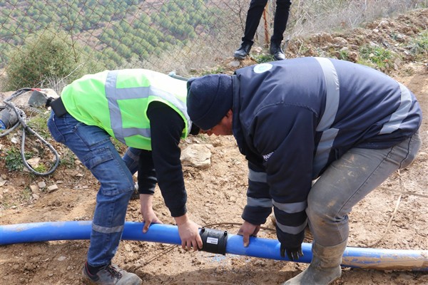 Büyükşehir içme suyu terfi hattı döşeme çalışmalarına başladı