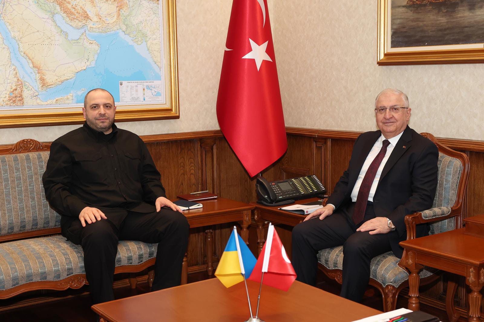 Bakan Güler, Ukrayna Savunma Bakanı Umerov’u ağırladı