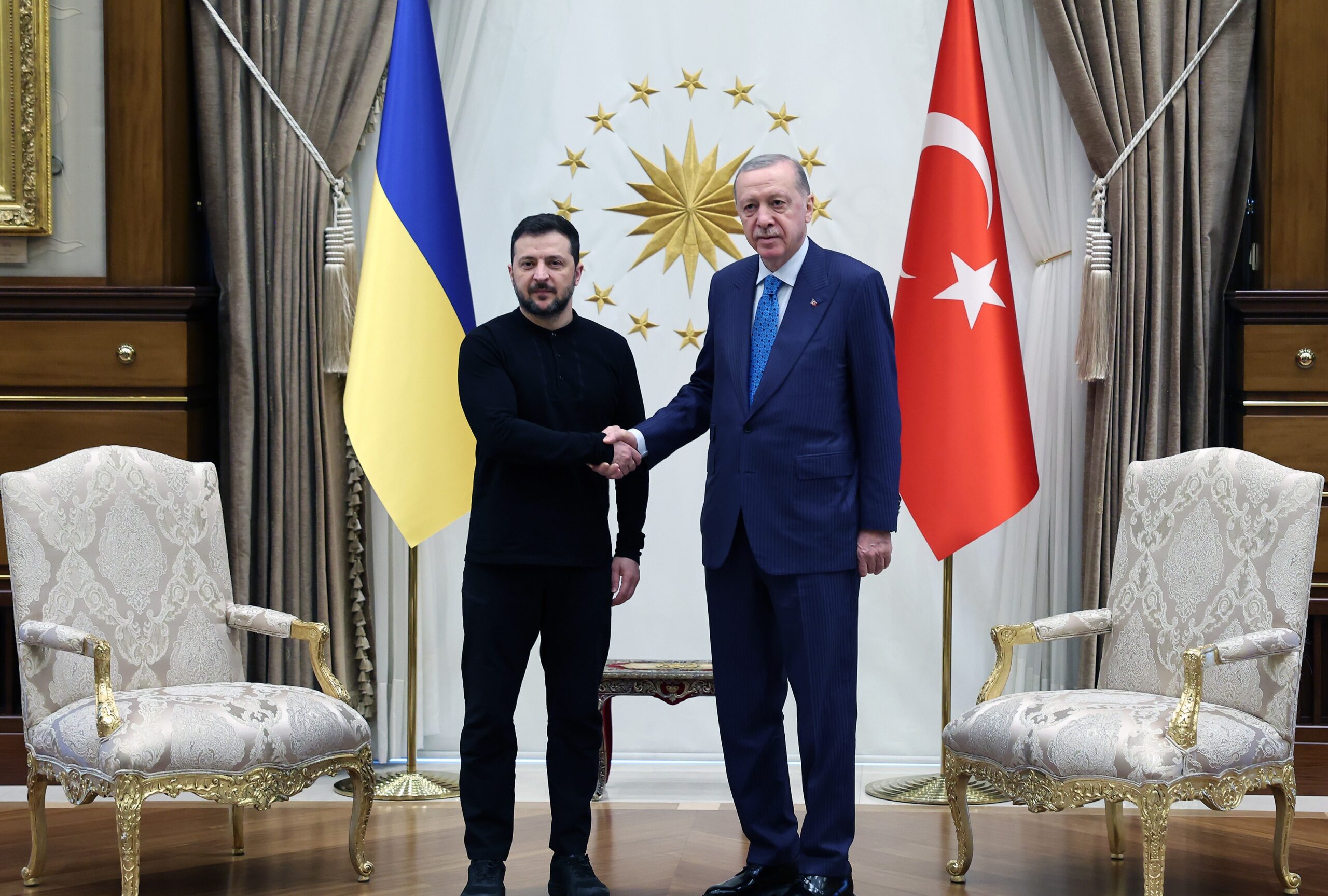 Cumhurbaşkanı Erdoğan, Ukrayna Devlet Başkanı Zelenski’yi kabul etti