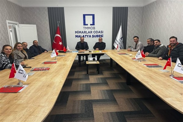 ANESİAD Malatya Şube Başkanı Doğaner’den Mimarlar Odasına ziyaret