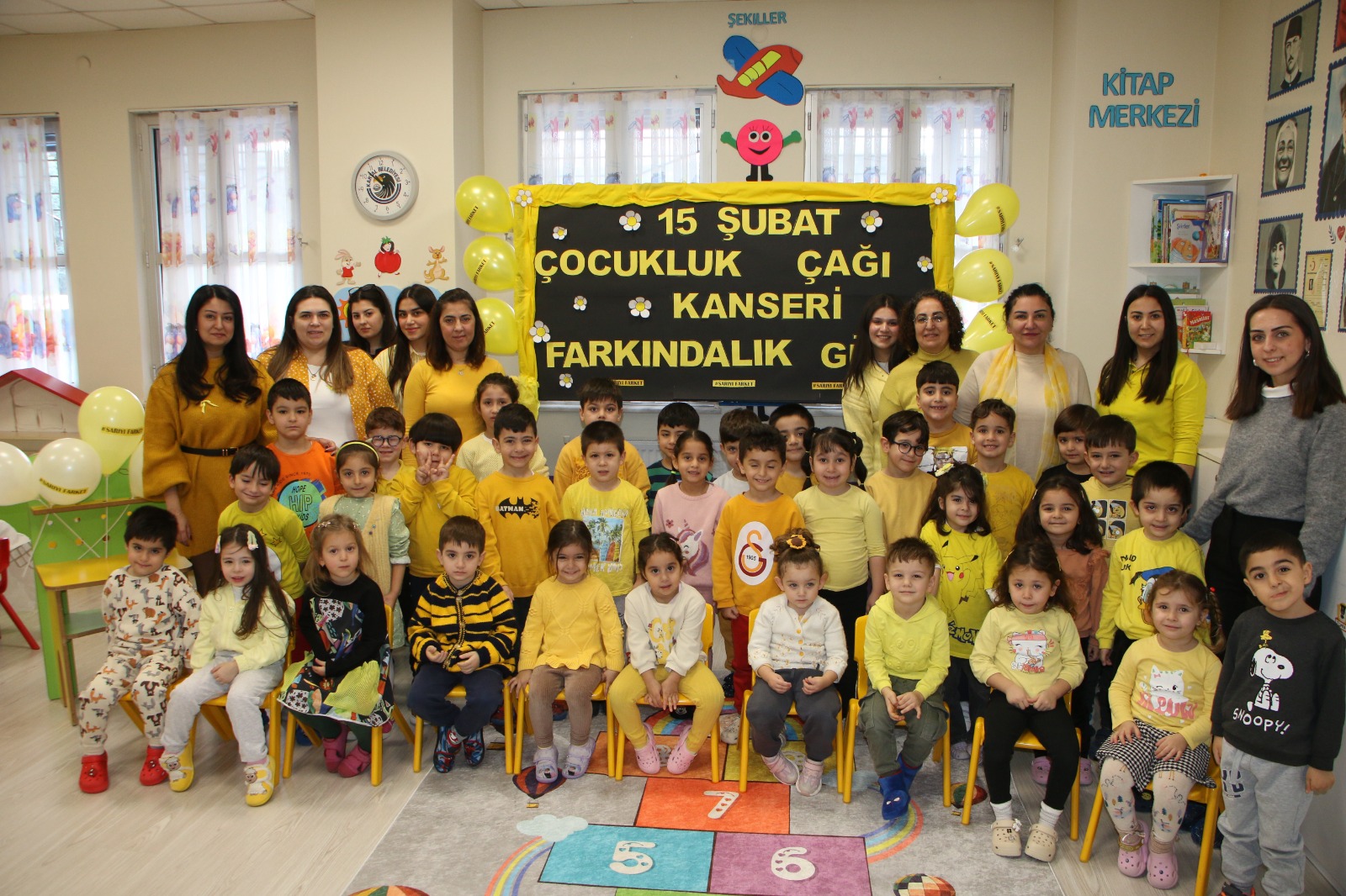 Kreş öğrencileri, ‘Çocukluk Çağı Kanserleri Farkındalık Günü’ nedeniyle etkinlik düzenledi