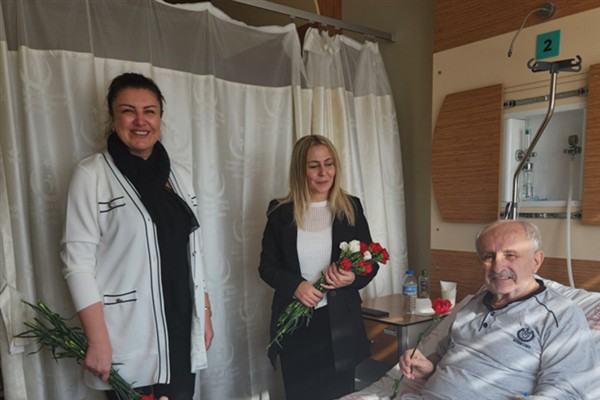 Orhangazi Belediyesi ekiplerinden hastane ziyareti