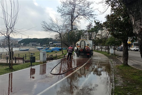 Ordu Büyükşehir’den kar sonrası temizlik çalışması