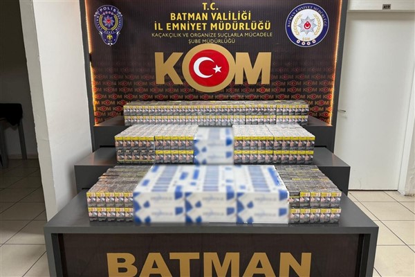 Batman’da 5 bin 380 paket sigara ele geçirildi