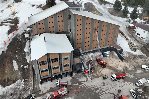 Kervansaray Uludağ Oteli’ndeki yangın