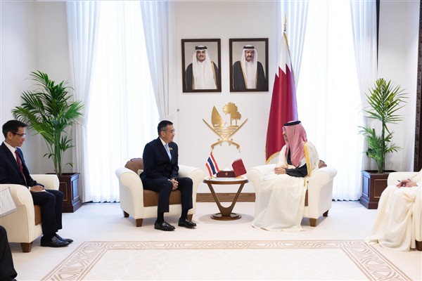 Katar Dışişleri Bakanı Al Sani, Taylandlı mevkidaşı Sangiampongsa ile görüştü