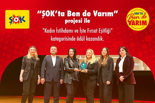 ŞOK Marketler’e Kadın Dostu Markalar Farkındalık Ödülü