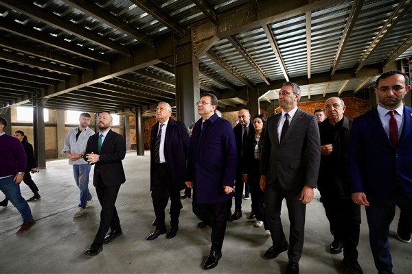 İmamoğlu ile Karalar’dan Yedikule Gazhanesi restorasyon alanında inceleme