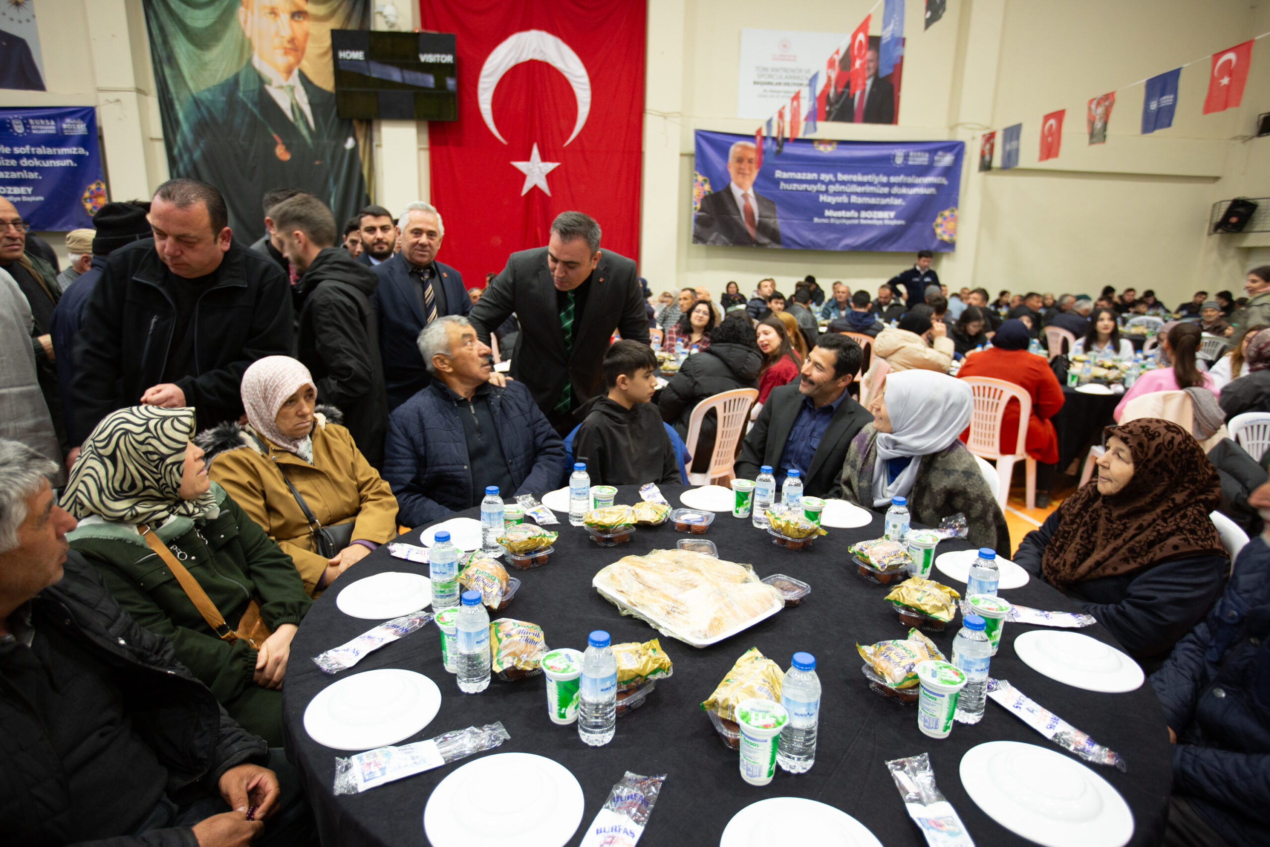 Bursa Büyükşehir Belediyesi tarafından Keles’te iftar yapıldı