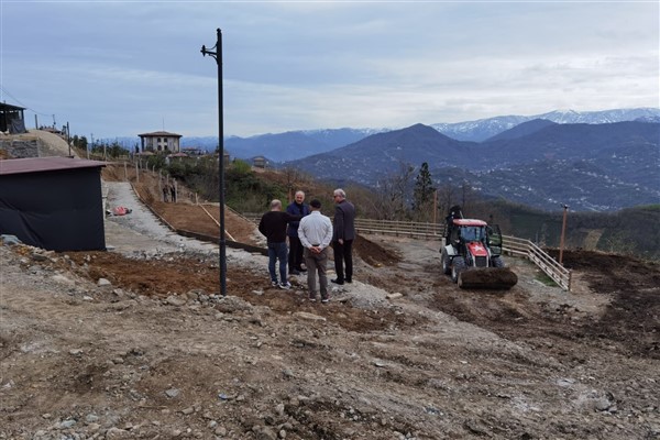 Rize Isırlık Kuş Bahçesi yapım çalışmaları devam ediyor