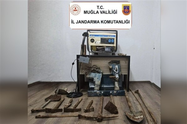 Muğla’da kaçak kazı operasyonu: 5 tutuklama