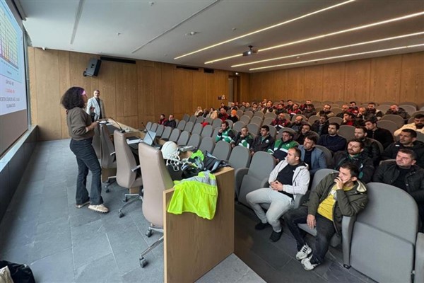 İnegöl Belediyesi personeline yüksekte çalışma eğitimi verildi