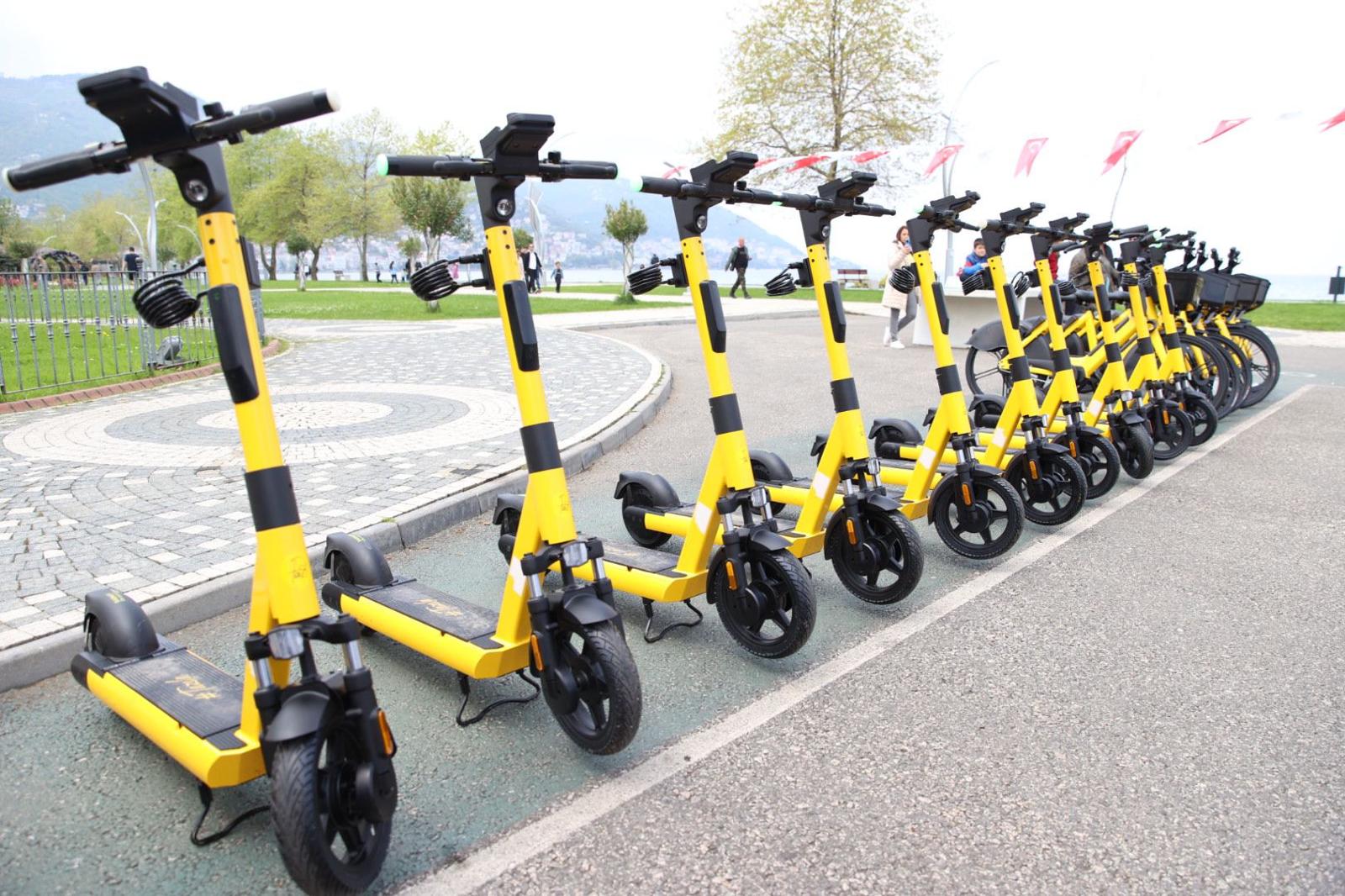 Ordu’da elektrikli bisiklet ve skuterler dönemi başladı