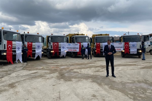 Haymana’da yeni çöp kamyonları filoya katıldı