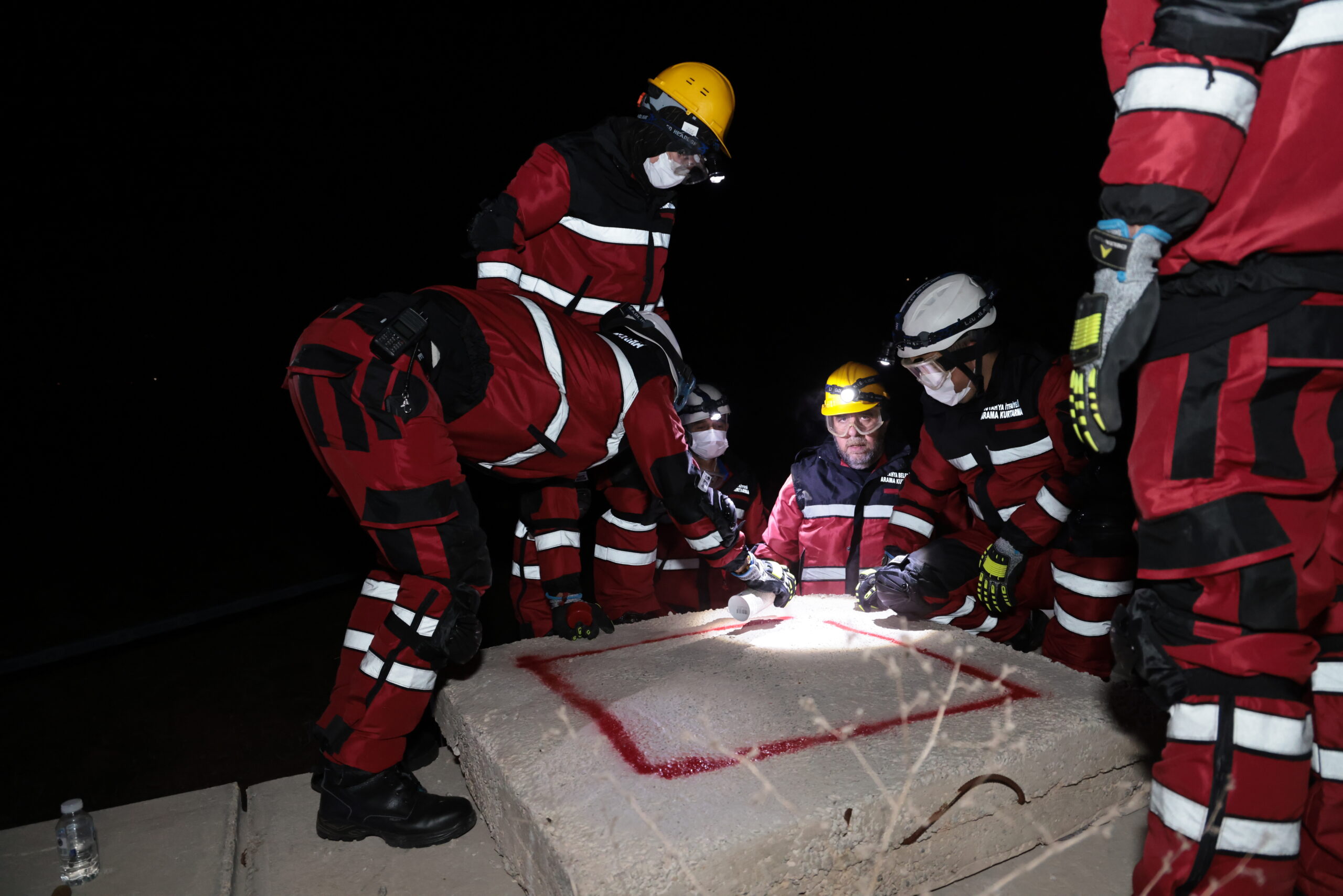 Kütahya Belediyesi Arama Kurtarma ekibine yönelik tatbikat yapıldı