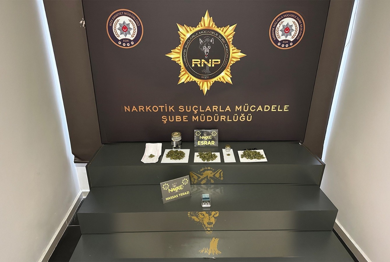 Rize’de uyuşturucuyla mücadele kapsamında operasyon yapıldı