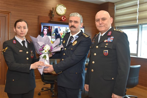 Giresun İl Jandarma heyetinden Polis Haftası ziyareti