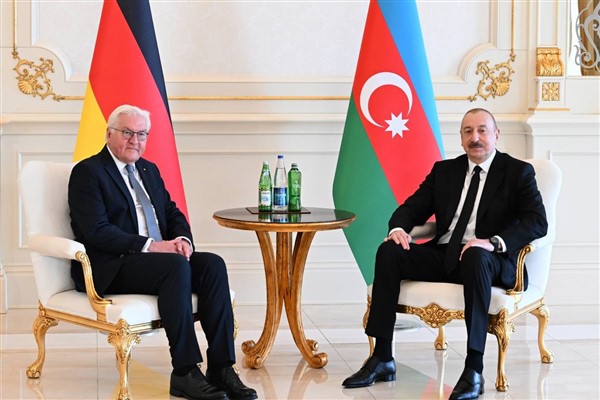 Azerbaycan Cumhurbaşkanı Aliyev, Almanya Cumhurbaşkanı Steinmeier ile görüştü
