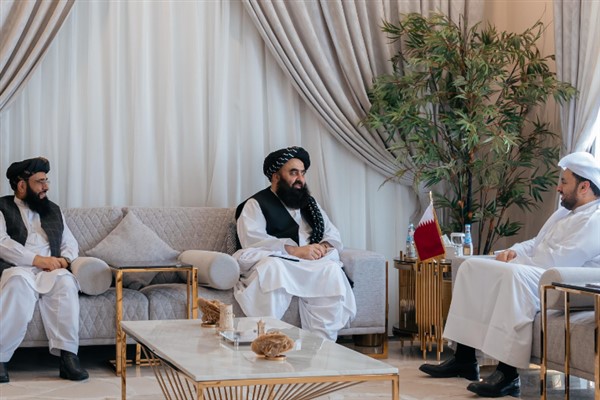 Al Khulaifi, Afganistan Geçici Hükümeti Dışişleri Bakanı Vekili Muttaki ile görüştü