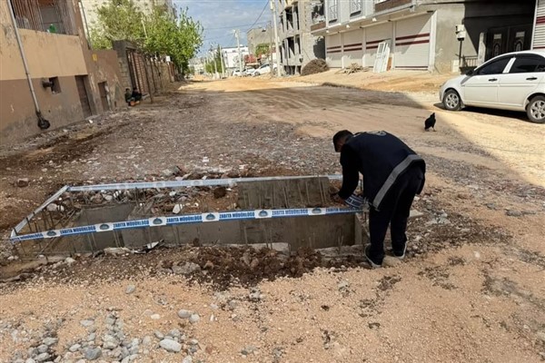 Mazıdağı’nda açık mazgallara güvenlik önlemi