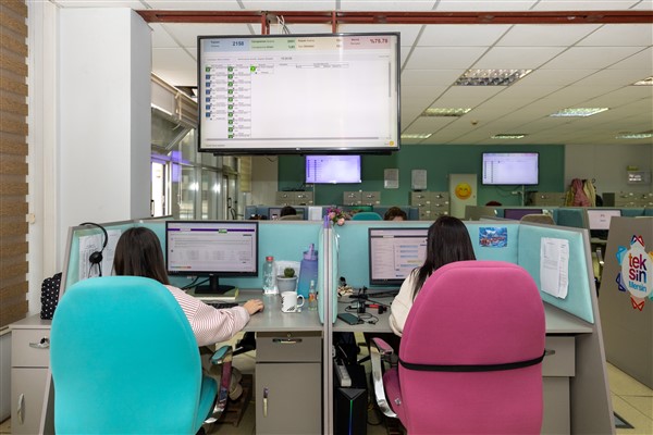 Teksin Mersin İletişim Merkezi, 4 milyon 85 bin çağrıyı yanıtladı