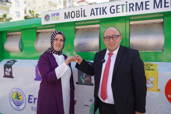 Erdemli Belediyesi’nde ‘Atığını Getir, Altınını Götür’ kampanyası