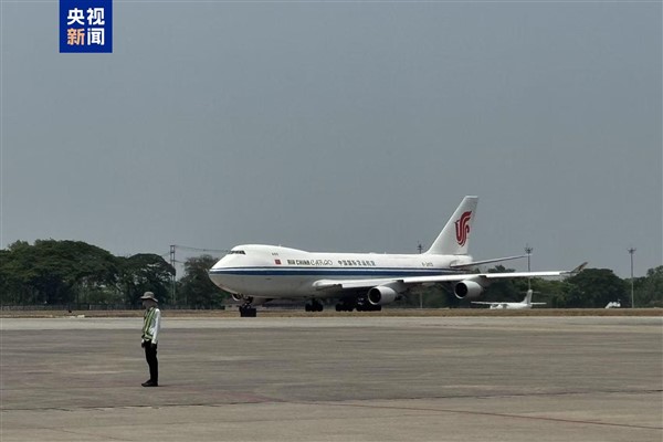Çin’in gönderdiği 3. parti acil yardım malzemesi Myanmar’a ulaştı