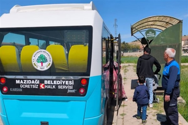 Mazıdağı’nda parklar ve ücretsiz servis araçları denetlendi