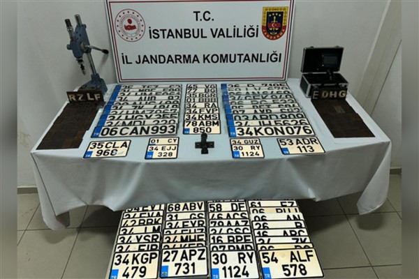 İstanbul’da sahte plaka operasyonu