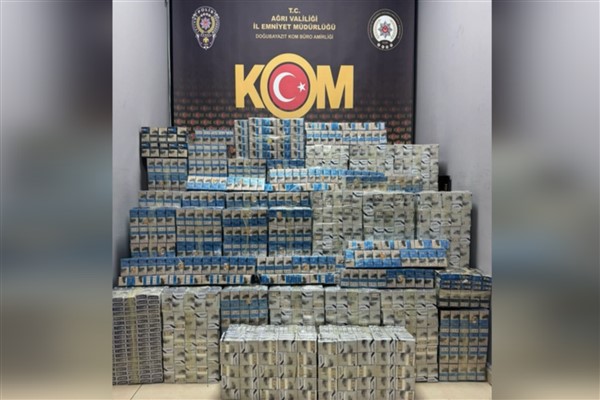 Doğubayazıt’ta 7 bin 950 paket gümrük kaçağı sigara ele geçirildi