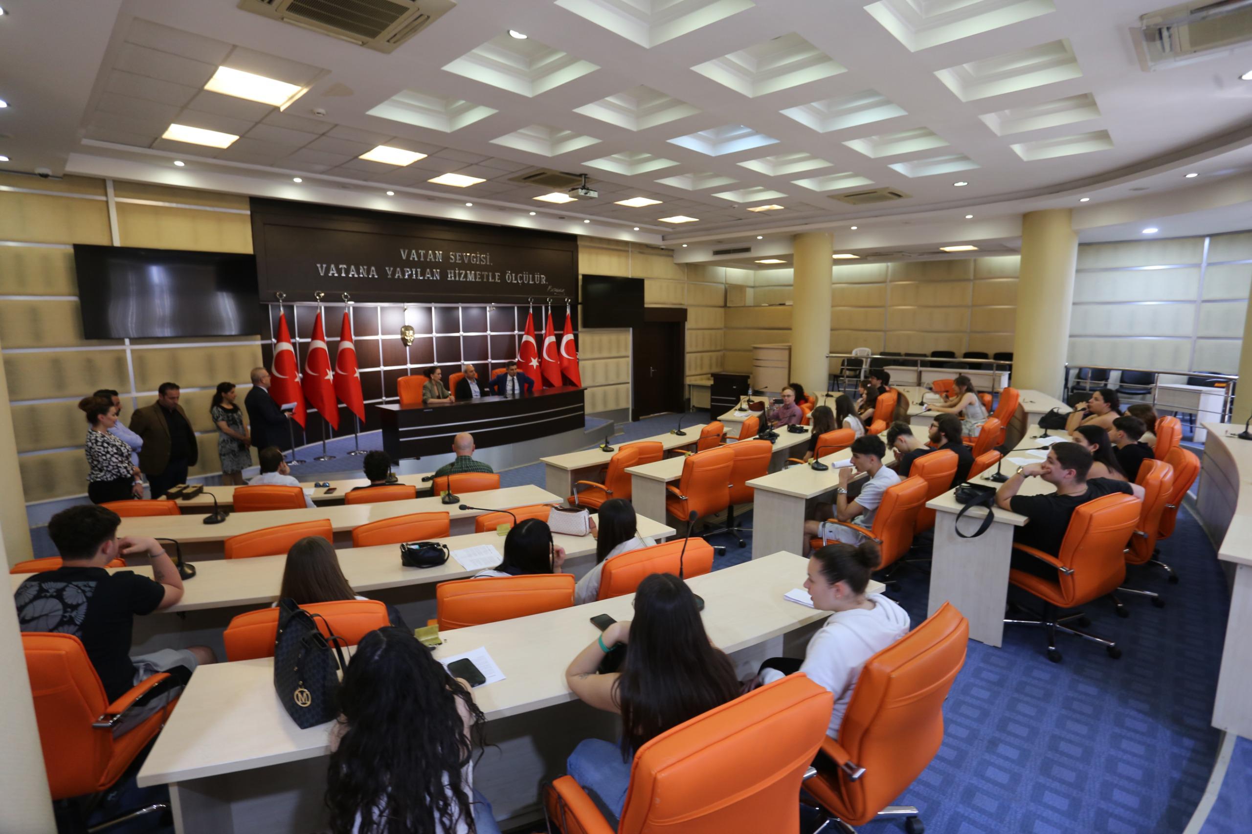 Başkan Kocagöz, Erasmus öğrencilerini ağırladı