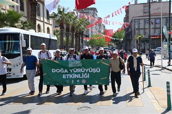 Manisa’da doğa yürüyüşü düzenlendi