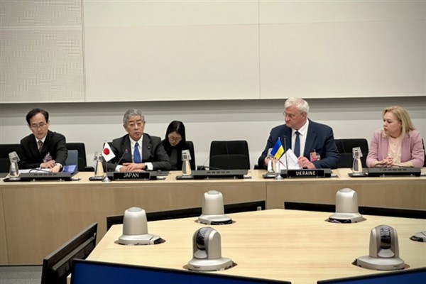 Ukrayna Dışişleri Bakanı Sybiha, Brüksel’de Japon mevkidaşı ile bir araya geldi