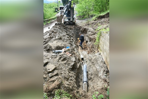 Giresun’da altyapı ve üstyapı çalışmaları sürdürülüyor